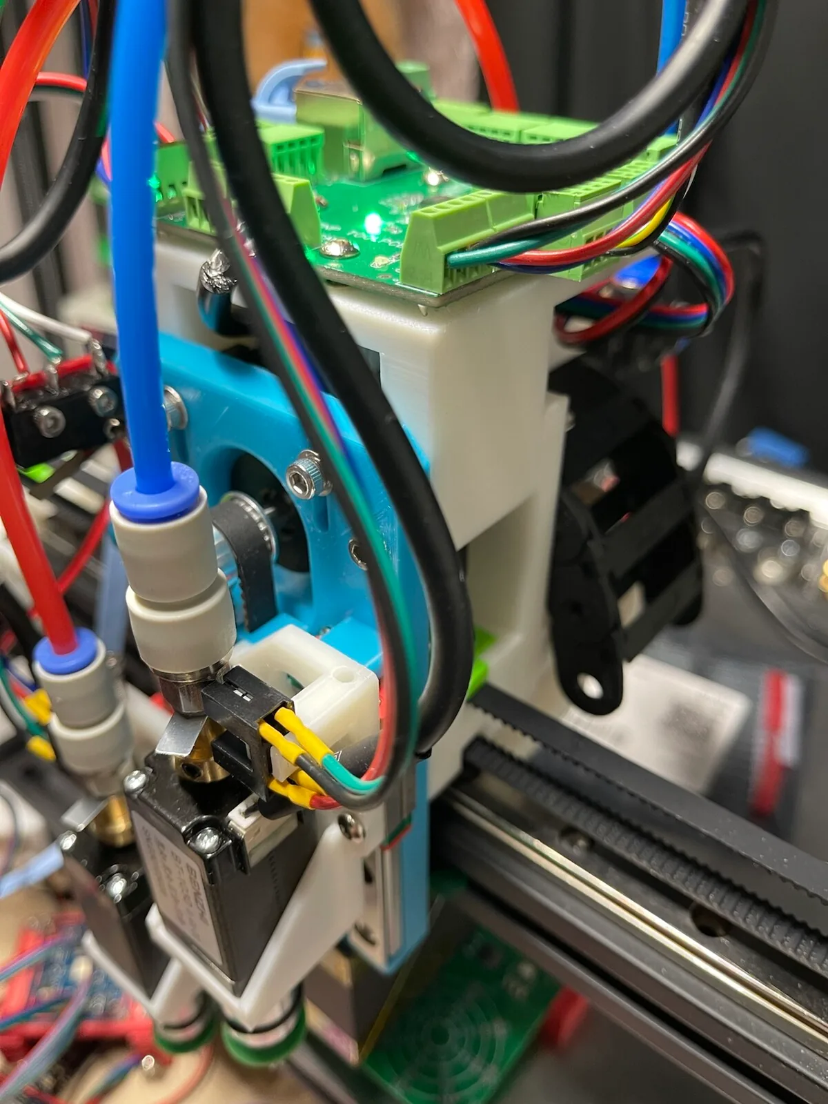 组装完成的 toolhead 特写